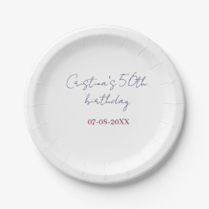 Assiettes En Carton anniversaire 50 ans anniversaire mariage ajouter n