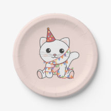 Anniversaire Animal Cute Chat pour enfants Fête d'