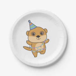 Assiettes En Carton Anniversaire Animal Cute Meerkat Anniversaire de e