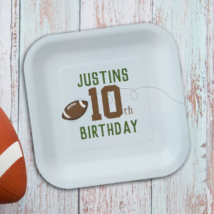Assiettes En Carton Anniversaire Cute Sports Football Numéro Fun
