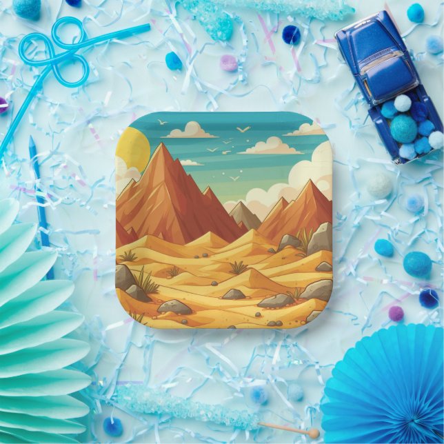 Assiettes En Carton Anniversaire de Dinosaur (Fête)