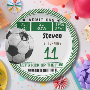 Assiettes En Carton Anniversaire de enfant de football
