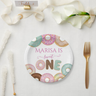 Assiettes En Carton Anniversaire de la beigne douce Fête des enfants