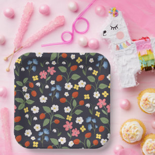 Assiettes En Carton Anniversaire de la fraise de la Marine