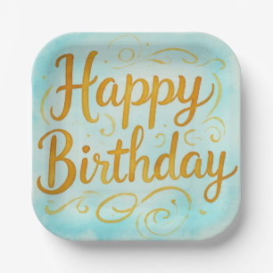 Assiettes En Carton Anniversaire de Magickal