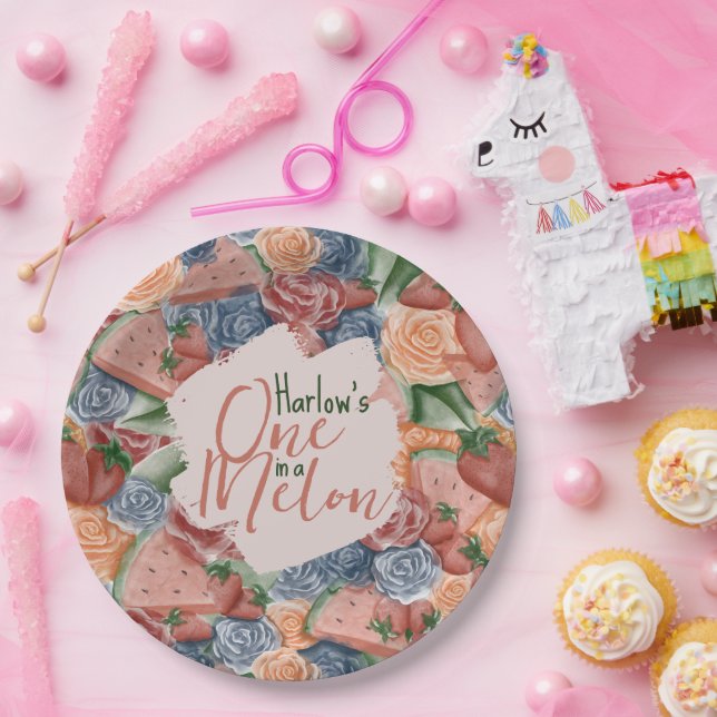 Assiettes En Carton Anniversaire de Melon - Vies d'été Anniversaire (Fête)