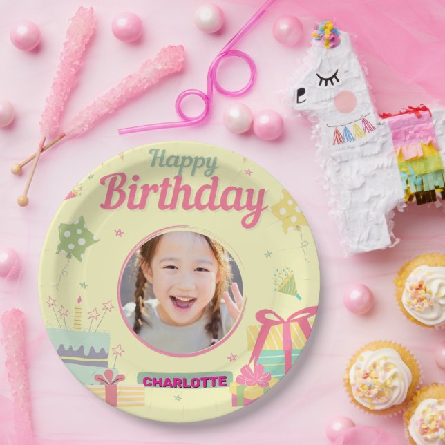 Assiettes En Carton anniversaire de princesse (Fête)