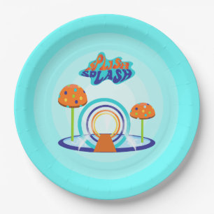 Assiettes En Carton Anniversaire de Splash Pad