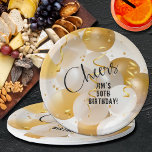 Assiettes En Carton Anniversaire des Ballons d'or et de blanc<br><div class="desc">Confetti,  banderoles,  ballons d'or et de blanc sur ces plaques de papier - 2 TAILLES,  2 STYLES - sont parfaits pour une fête d'anniversaire,  50ème anniversaire,  anniversaire jalon,  fête du 50ème anniversaire,  fête d'affaires et plus. Voir les articles MATCHING dans notre collection.</div>