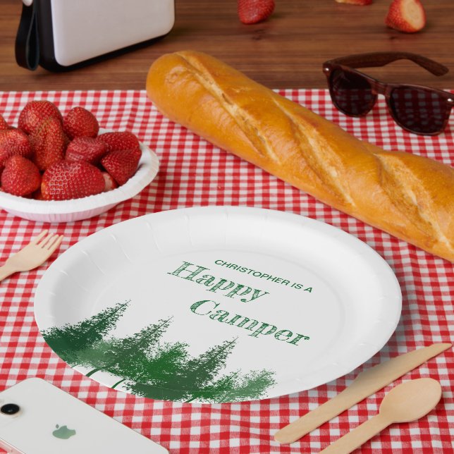 Assiettes En Carton Anniversaire des bois (Pique-nique)
