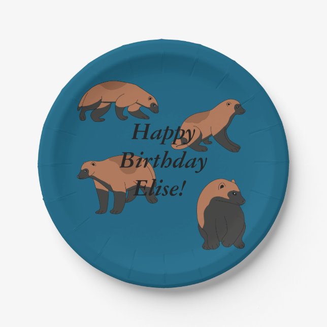 Assiettes En Carton Anniversaire des Wolverines (Devant)