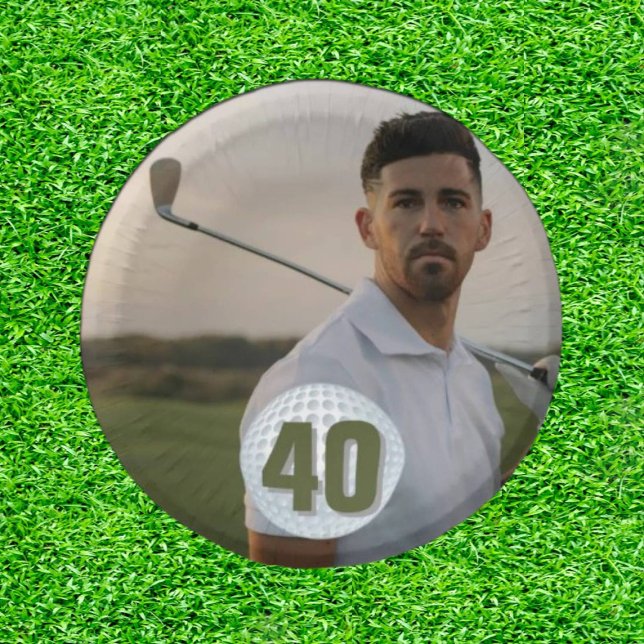 Assiettes En Carton Anniversaire du golfeur Bash (A Golfer’s Birthday Bash Paper Plates)