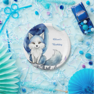 Assiettes En Carton Anniversaire du loup