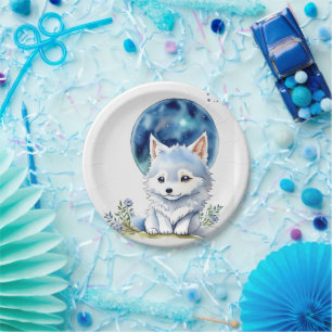 Assiettes En Carton Anniversaire du loup