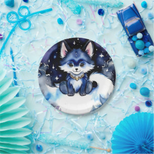Assiettes En Carton Anniversaire du loup de bois