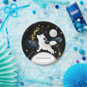 Assiettes En Carton Anniversaire du loup enchanteur