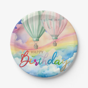 Assiettes En Carton Anniversaire du Pastel
