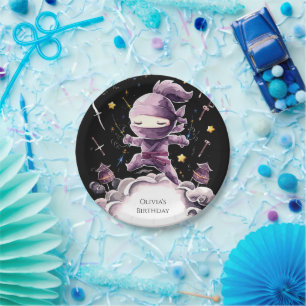 Assiettes En Carton Anniversaire du Pastel Spy Ninja