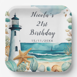 Assiettes En Carton Anniversaire du phare nautique
