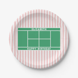 Assiettes En Carton Anniversaire du tennis