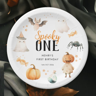 Assiettes En Carton Anniversaire éffrayant d'un Halloween