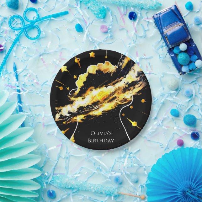 Assiettes En Carton Anniversaire Enchanted Fun Space (Fête)