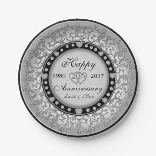 Assiettes En Carton Anniversaire fait sur commande d'Ornamental de
