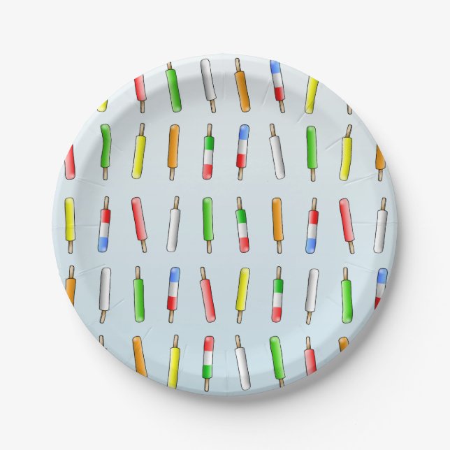 Assiettes En Carton Anniversaire Let's Chill (Devant)
