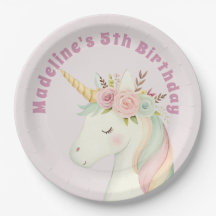 Anniversaire Licorne Rose Adorable Fille