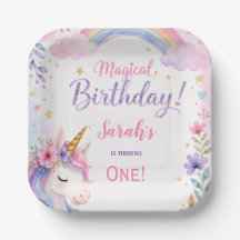 Anniversaire Magique Licorne Aquarelle