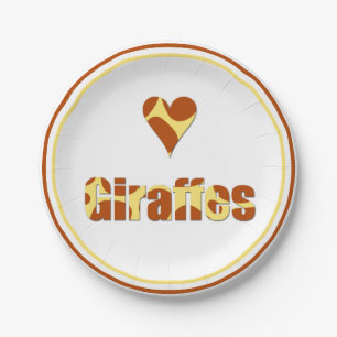 Assiettes En Carton Anniversaire mignon d'impression et de coeur de