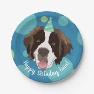 Assiettes En Carton Anniversaire Saint Bernard