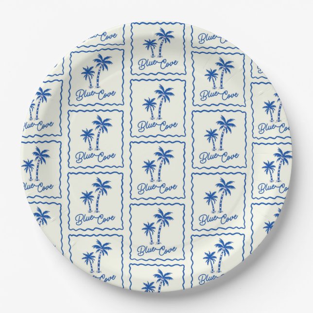 Assiettes En Carton Anse Bleue (Devant)