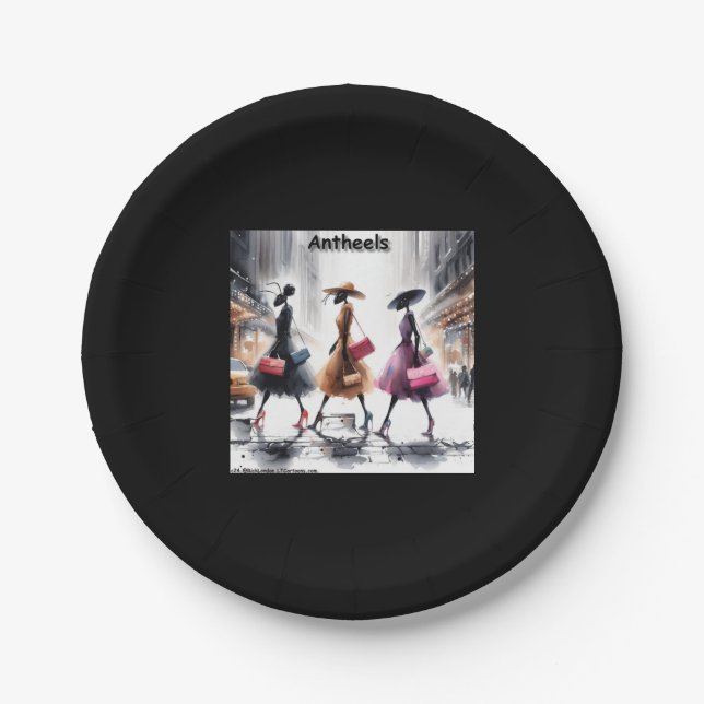 Assiettes En Carton Antheels De NYC Fashion Ants Arrivés De Anthill (Devant)