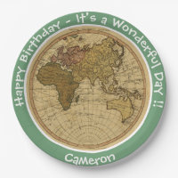 Antique 1786 Carte de l'hémisphère oriental