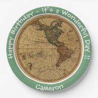 Antique 1786 Western Hemisphere Map Party