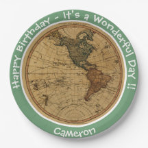 Antique 1786 Western Hemisphere Map Party