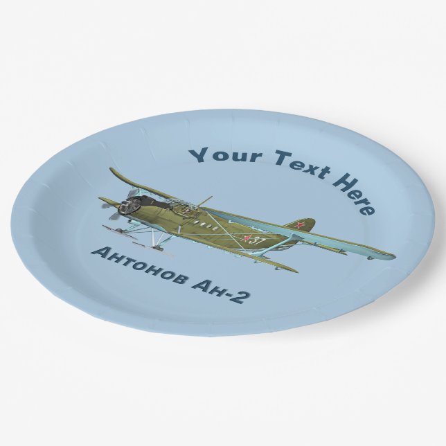 Assiettes En Carton Antonov An-2 (Angle)