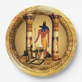 Assiettes En Carton Anubis le dieu égyptien