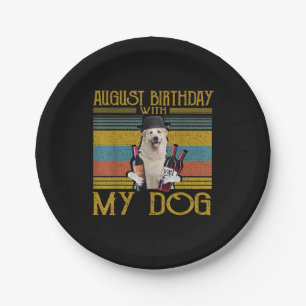 Assiettes En Carton Août Anniversaire Avec Mon Grand Chien Pyrénées 20