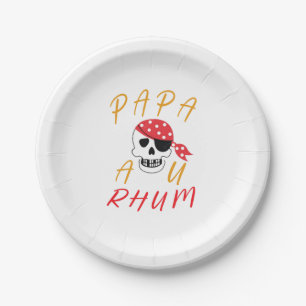 Assiettes En Carton apa Au Rhum Boisson Humour amusant
