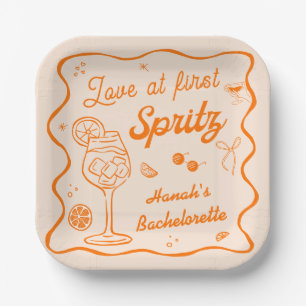 Assiettes En Carton Aperol spritz Bachelorette