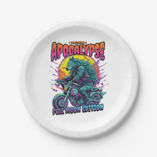 Assiettes En Carton Apocalypse du loup-garou