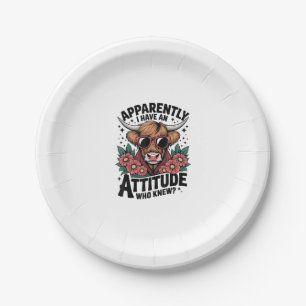 Assiettes En Carton Apparemment, J'Ai Une Attitude Qui Connaissait Le 