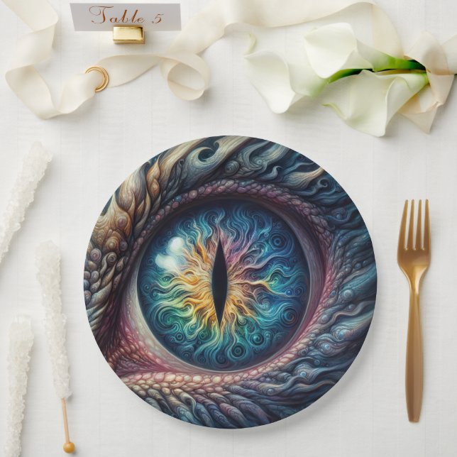 Assiettes En Carton Appel à tous les dragons Anniversaire (Mariage)