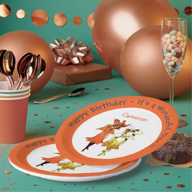 Assiettes En Carton Approvisionnement en Tigre-Lily de Trillium (Multi)