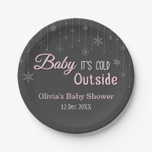 Assiettes En Carton Approvisionnements élégants de baby shower de