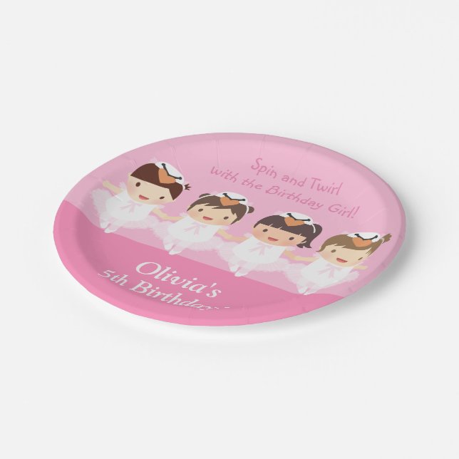 Assiettes En Carton Approvisionnements mignons de fête d'anniversaire (Angle)