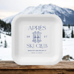 Assiettes En Carton Apres Ski Club Winter Ski Bachelorette Party Favor<br><div class="desc">Apres Ski Club Hiver Ski Bachelorette Party Favoriser Napkins</div>
