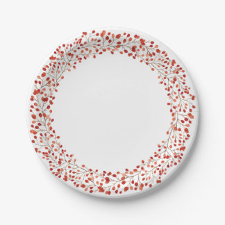 Assiettes En Carton Aquarelle Automne automne Thanksgiving Saison Plat